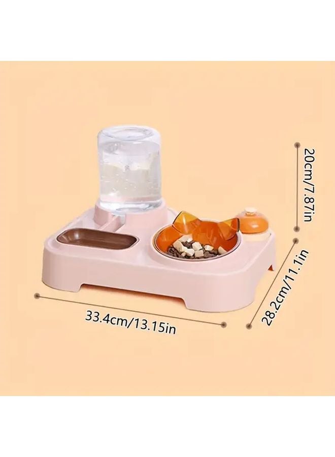 Automatic Pet Feeder With Alarm Blue Base Elevated Bowl Anti Tip For Cats Dogs - Image 2